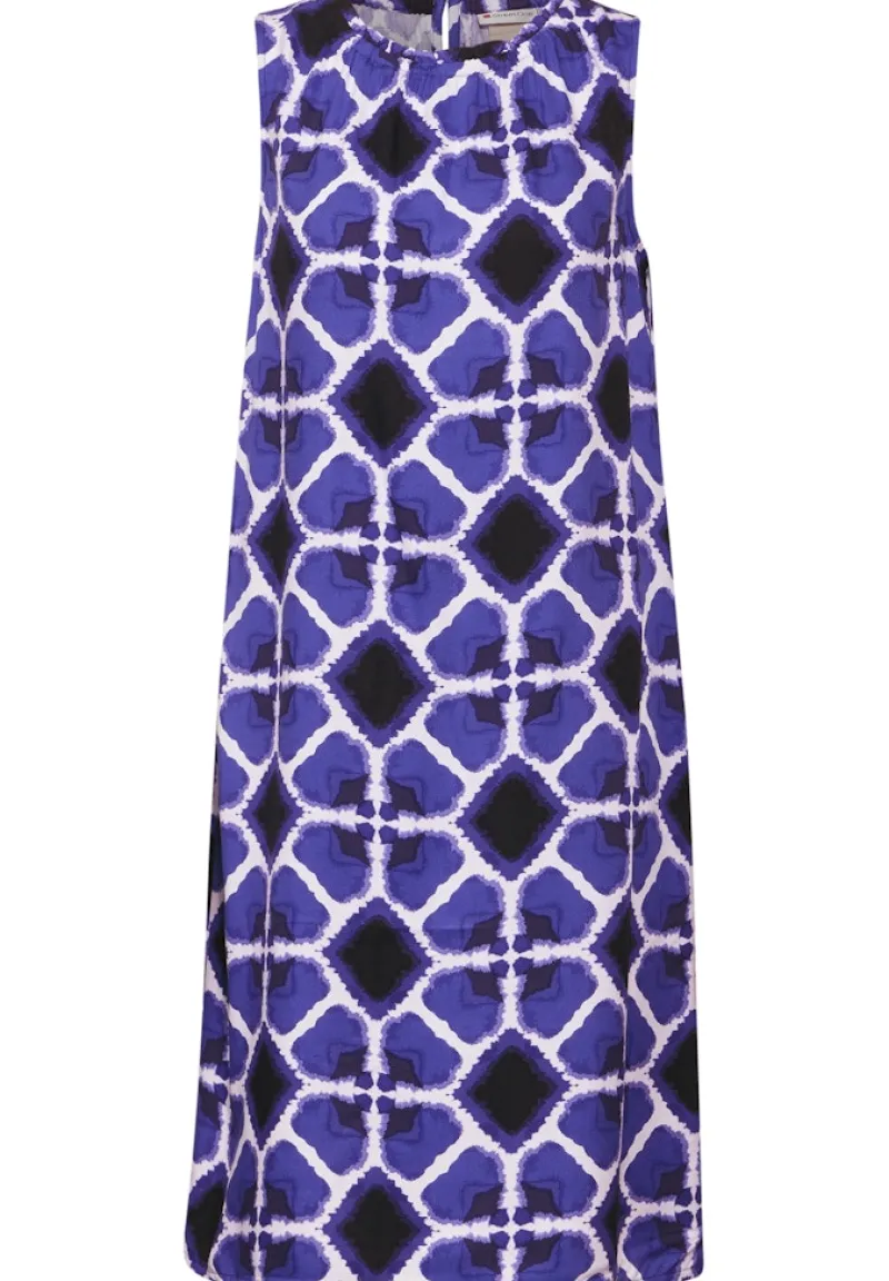 Street One Kleider*Viskose Print Kleid violet blue