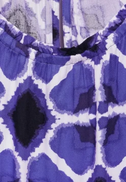 Street One Kleider*Viskose Print Kleid violet blue
