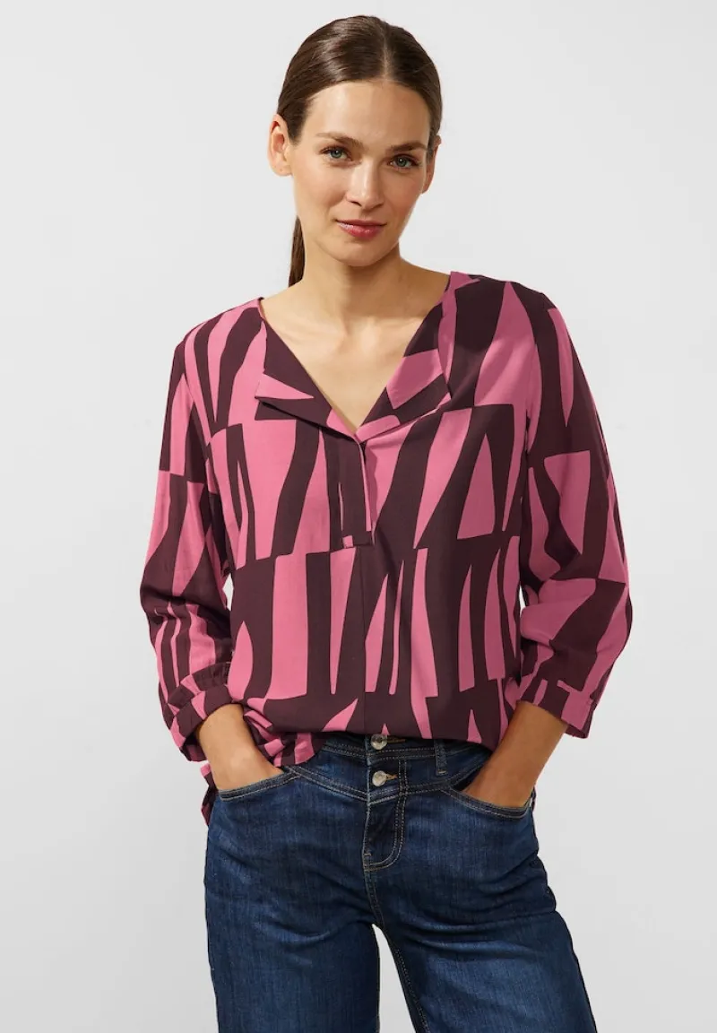 Street One Shirts*Viskose Printshirt legend rose