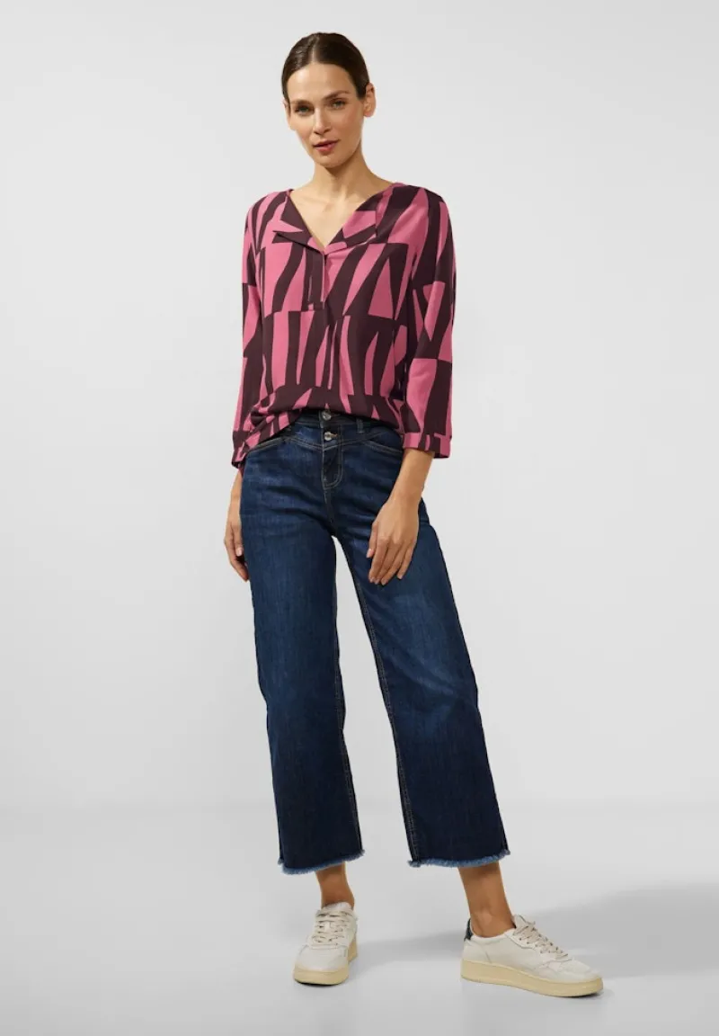 Street One Shirts*Viskose Printshirt legend rose