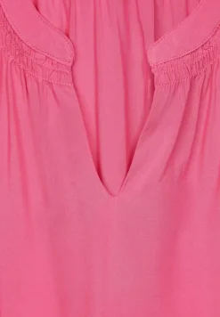 Street One Blusen*Viskosebluse mit Elastiksaum berry rose