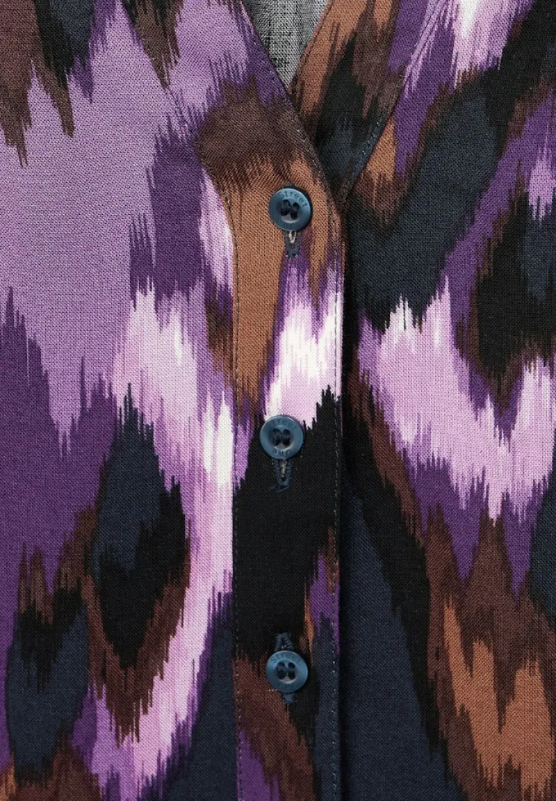 Street One Blusen*Viskosebluse mit Print deep pure lilac