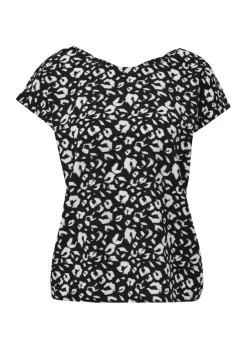 s.Oliver Blusen*Viskosebluse mit Rückenausschnitt Schwarz