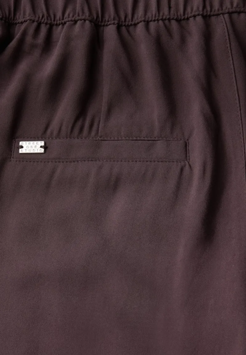 STREET ONE STUDIO Hosen*Viskose-Culotte fudge red