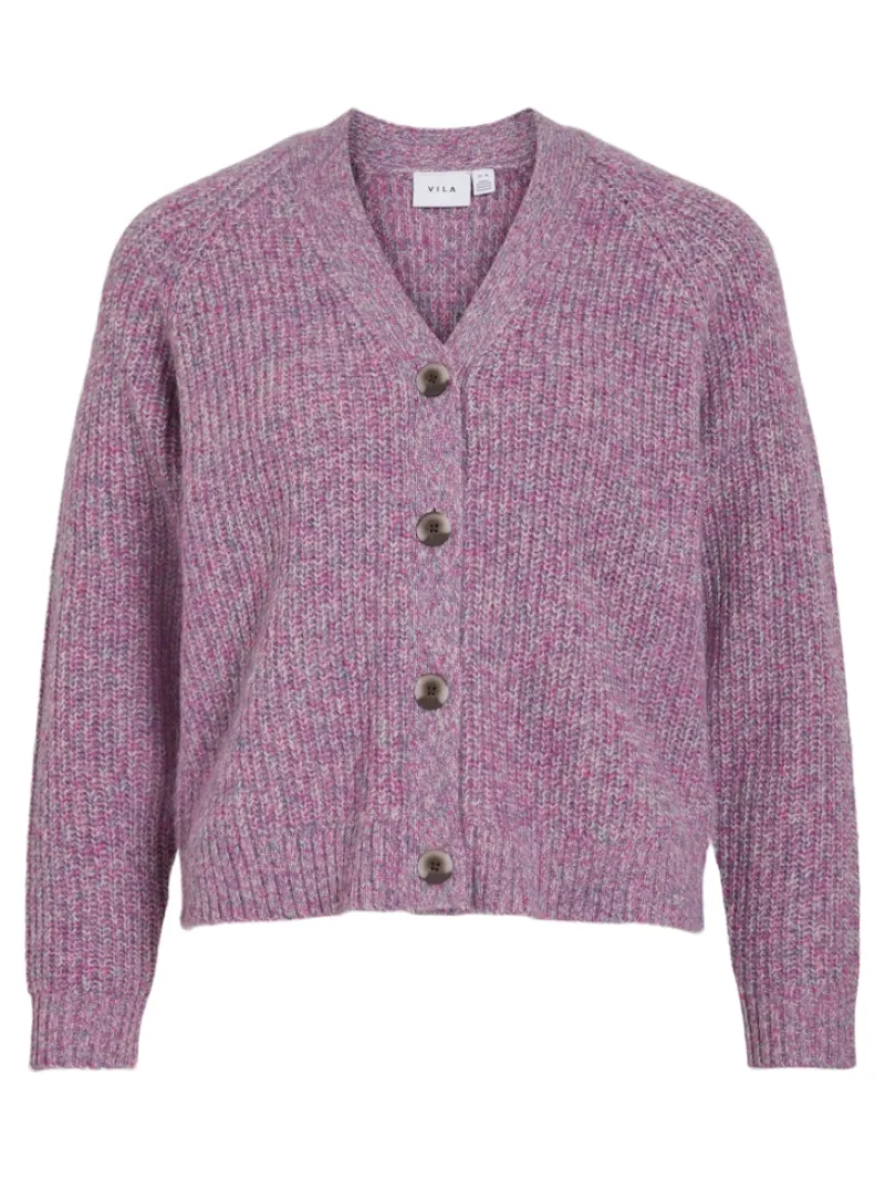 Vila Pullover & Sweatshirts*VISPOSA V-NECK L/S KNIT CARDIGAN sangria sunset