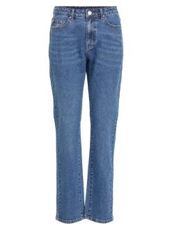 Vila Jeans*VISTRAY DL RW STRAIGHT JEANS MBD - NOOS Medium Blue Denim