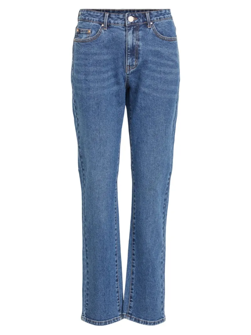 Vila Jeans*VISTRAY DL RW STRAIGHT JEANS MBD - NOOS Medium Blue Denim