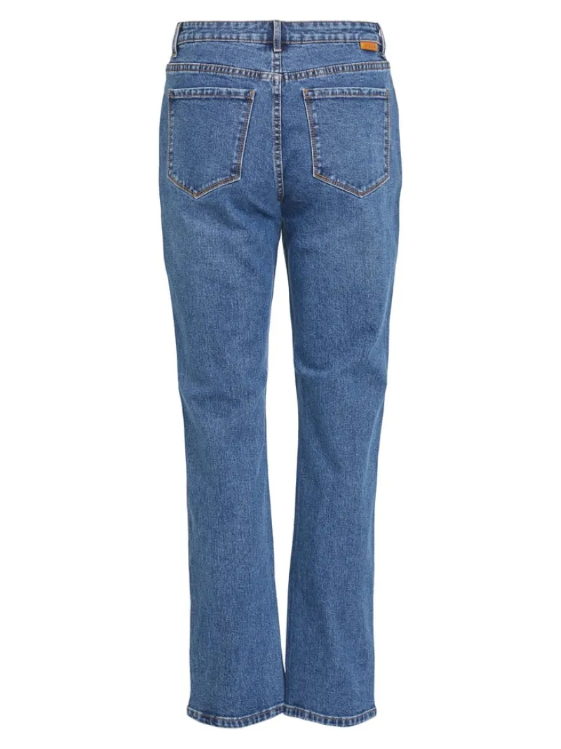 Vila Jeans*VISTRAY DL RW STRAIGHT JEANS MBD - NOOS Medium Blue Denim