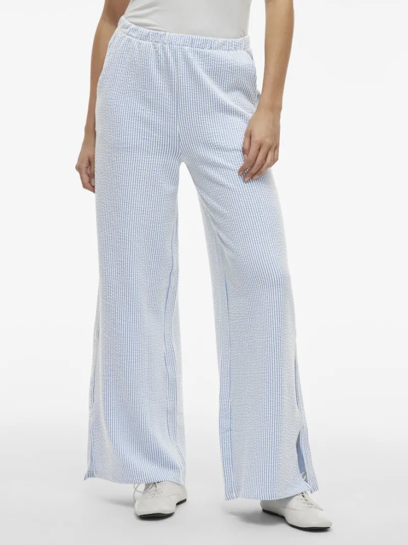 Vila Hosen*VISTRIPLO HW WIDE PANTS/1 regatta