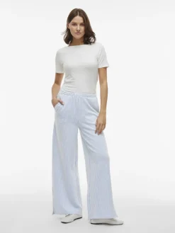 Vila Hosen*VISTRIPLO HW WIDE PANTS/1 regatta