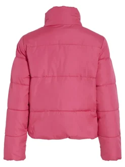Vila Jacken*VITATE L/S SHORT PUFFER JACKET - NOOS Fandango Pink