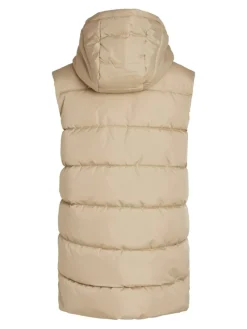 Vila Westen*VITATE S/L PUFFER VEST - NOOS Sesame