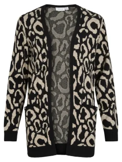 Vila Pullover & Sweatshirts*VITIF OPEN L/S KNIT CARDIGAN - NOOS black beauty