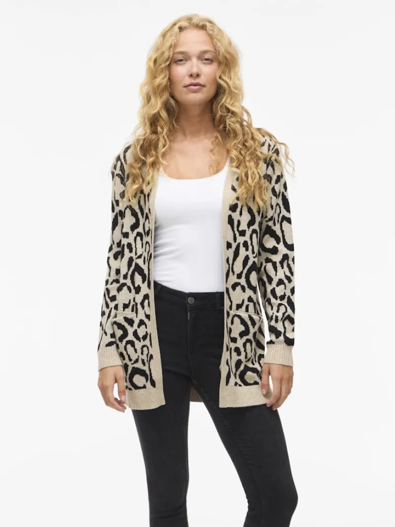 Vila Pullover & Sweatshirts*VITIF OPEN L/S KNIT CARDIGAN - NOOS natural melange