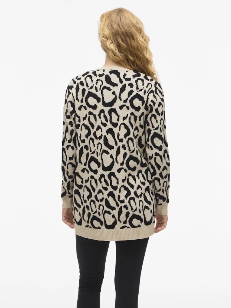 Vila Pullover & Sweatshirts*VITIF OPEN L/S KNIT CARDIGAN - NOOS natural melange