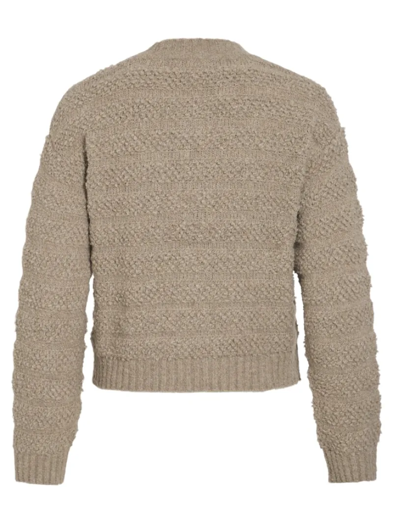 Vila Pullover & Sweatshirts*VITILLIA O-NECK L/S KNIT CARDIGAN natural melange