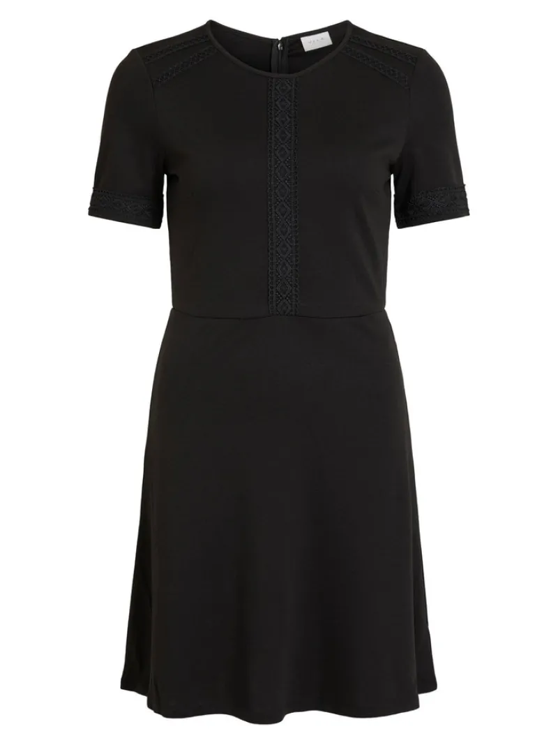 Vila Kleider*VITINNY SAPI S/S LACE DRESS/ZA Black