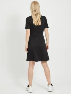 Vila Kleider*VITINNY SAPI S/S LACE DRESS/ZA Black