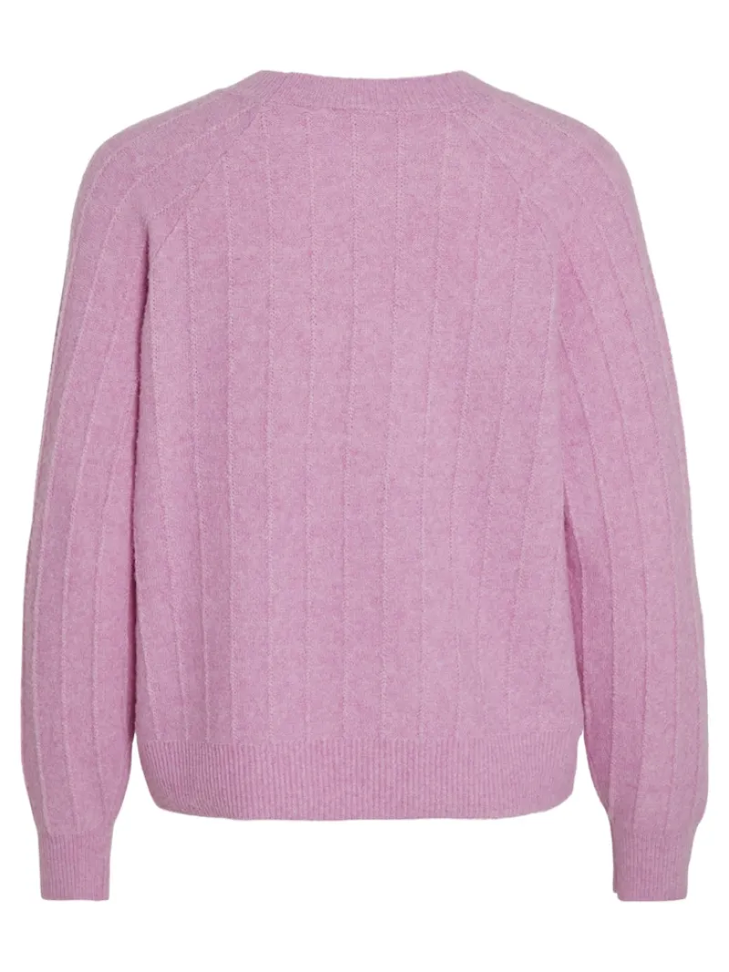 Vila Pullover & Sweatshirts*VITRINA L/S O-NECK KNIT TOP pastel lavender