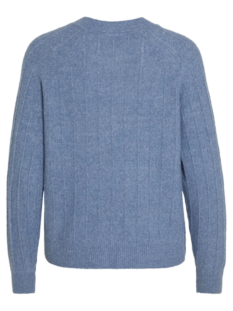 Vila Pullover & Sweatshirts*VITRINA L/S O-NECK KNIT TOP coronet blue