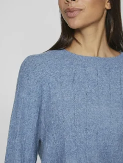 Vila Pullover & Sweatshirts*VITRINA L/S O-NECK KNIT TOP coronet blue