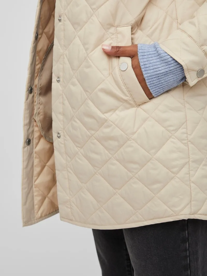 Vila Jacken*VITRISH QUILTED JACKET/SU - NOOS Cement