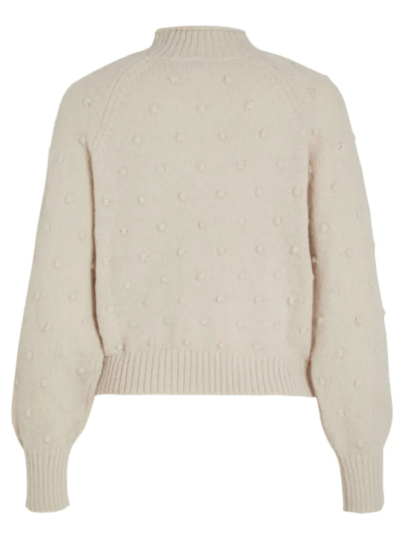 Vila Pullover & Sweatshirts*VITULI O-NECK L/S KNIT TOP/SU/PB/1 birch