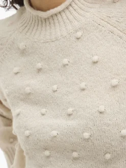 Vila Pullover & Sweatshirts*VITULI O-NECK L/S KNIT TOP/SU/PB/1 birch