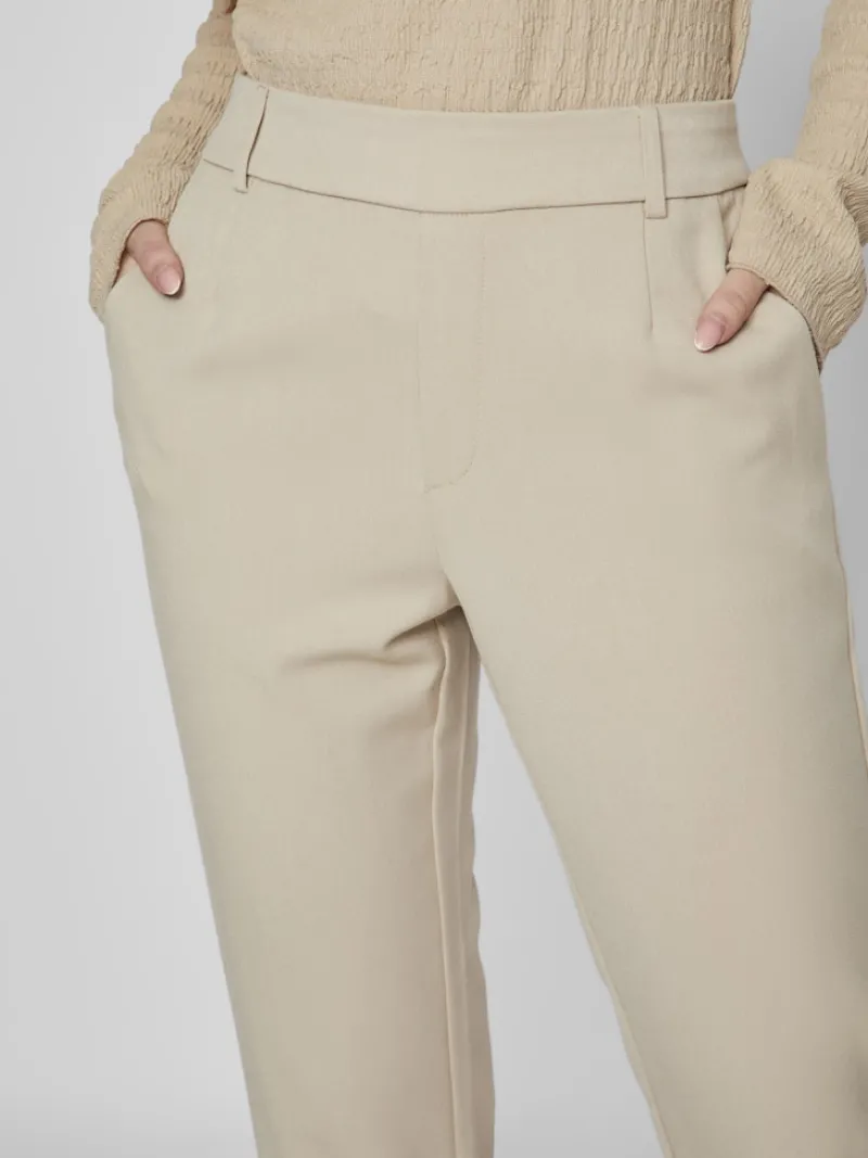 Vila Hosen*VIVARONE HW SLIM PANT - NOOS Feather Gray