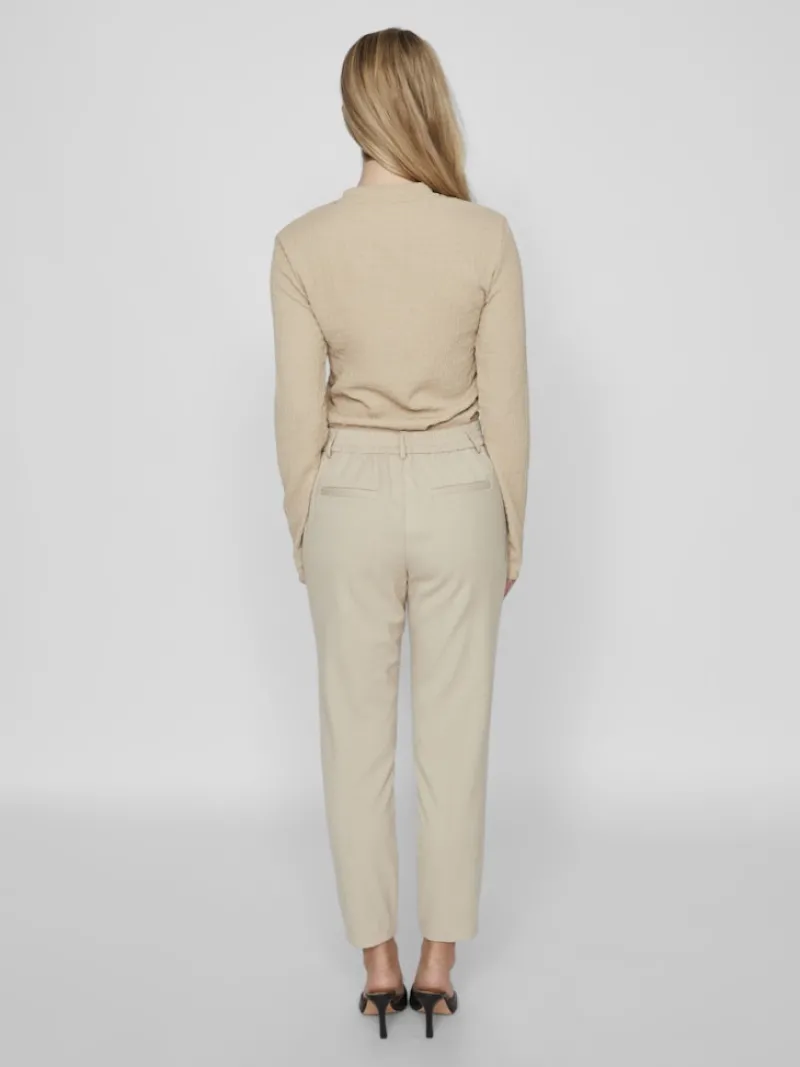 Vila Hosen*VIVARONE HW SLIM PANT - NOOS Feather Gray