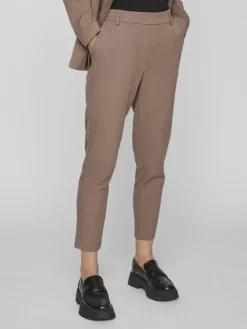 Vila Hosen*VIVARONE HW SLIM PANT - NOOS brown lentil