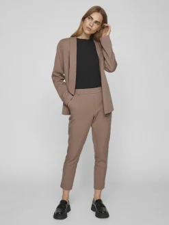 Vila Hosen*VIVARONE HW SLIM PANT - NOOS brown lentil