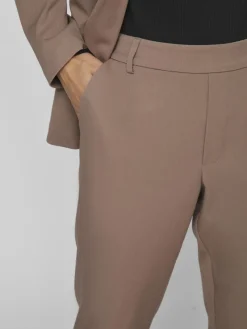 Vila Hosen*VIVARONE HW SLIM PANT - NOOS brown lentil