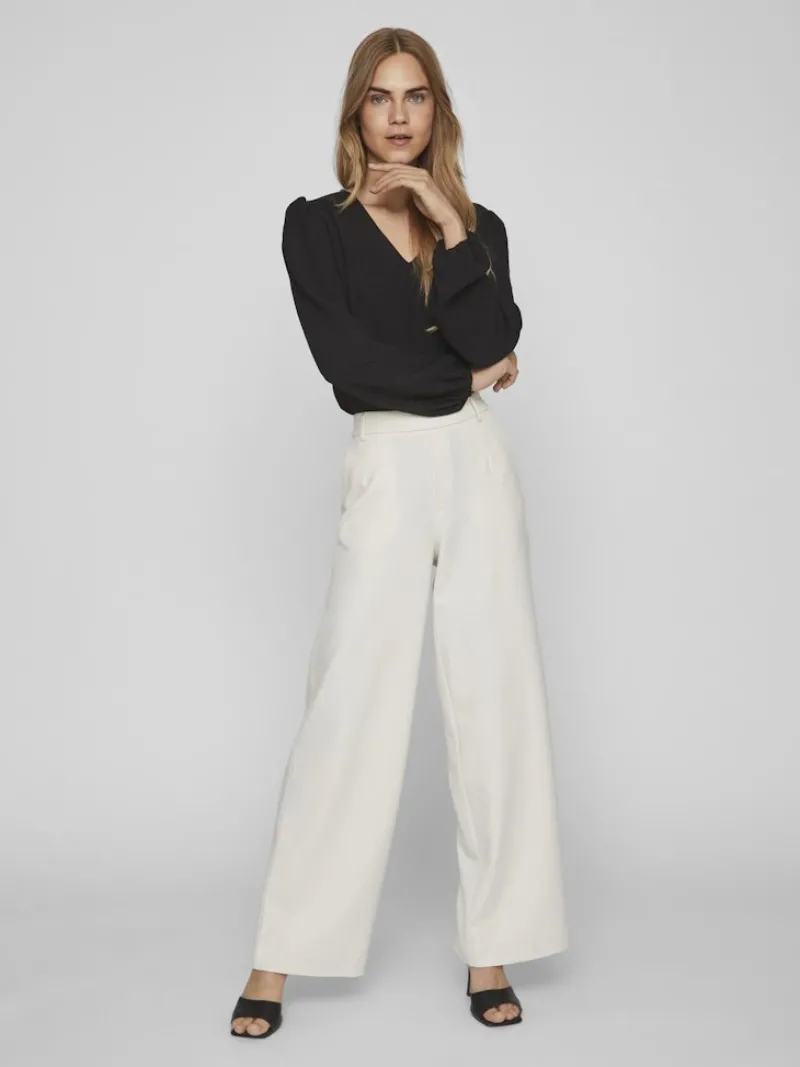 Vila Hosen*VIVARONE HW WIDE PANT - NOOS eierschal2