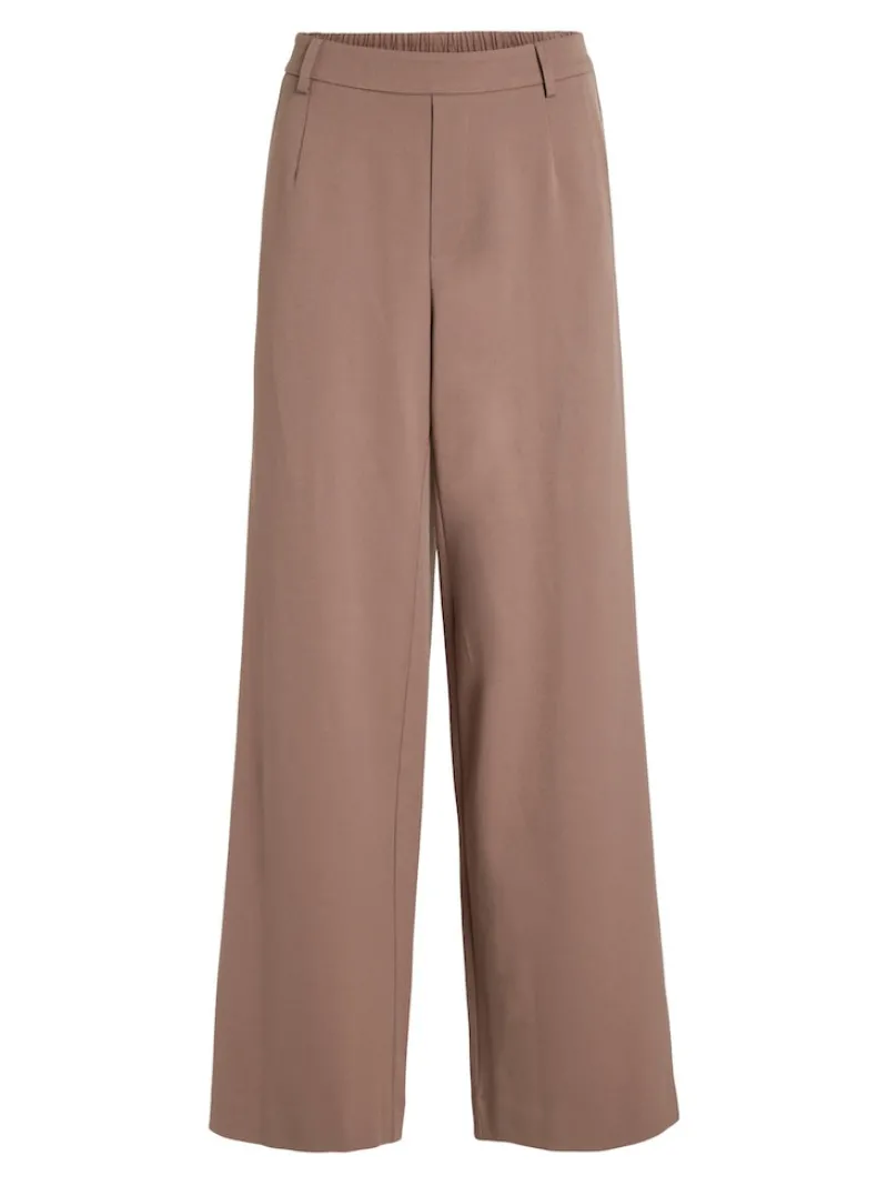 Vila Hosen*VIVARONE HW WIDE PANT - NOOS brown lentil