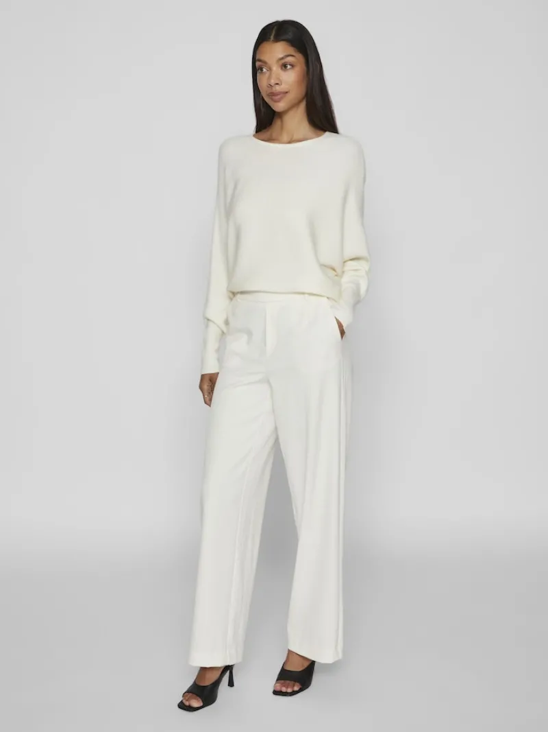 Vila Hosen*VIVARONE HW WIDE PANT - NOOS eierschal1