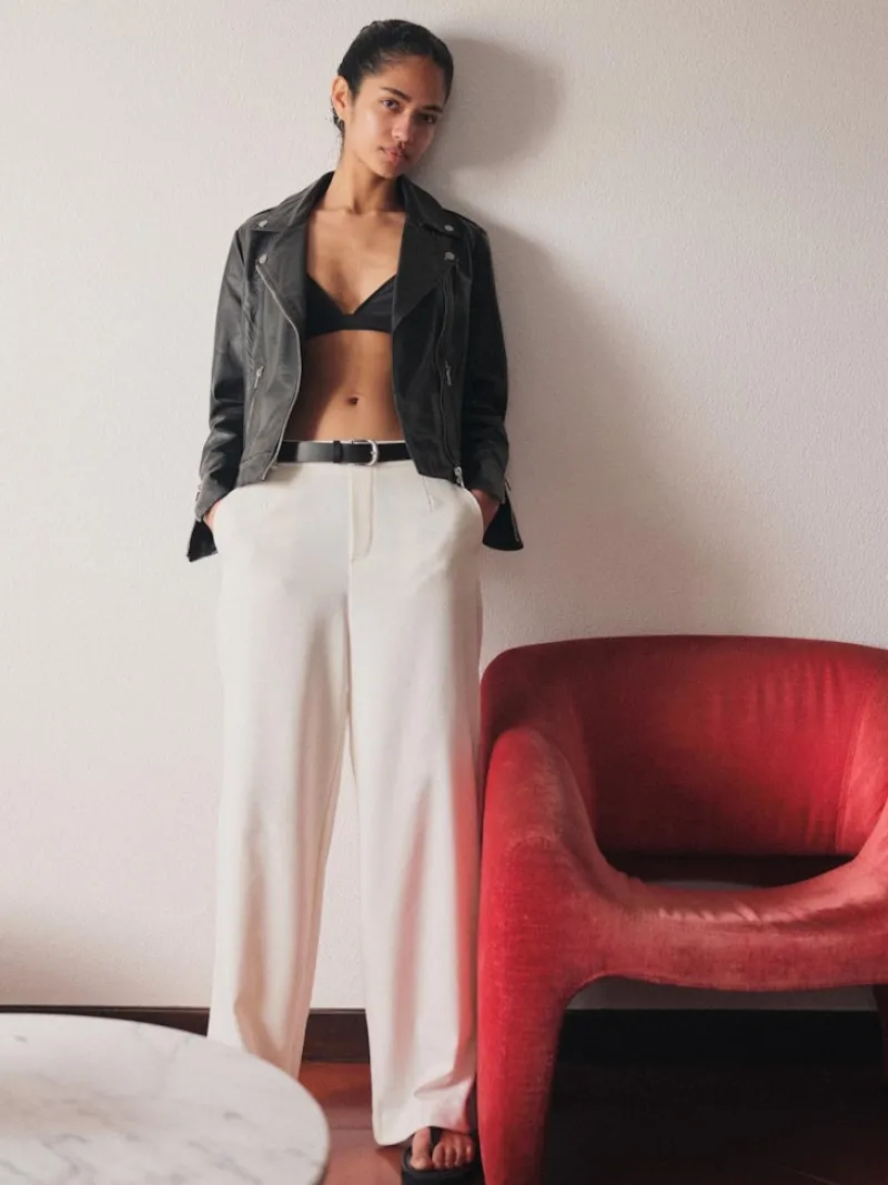 Vila Hosen*VIVARONE HW WIDE PANT - NOOS eierschal1