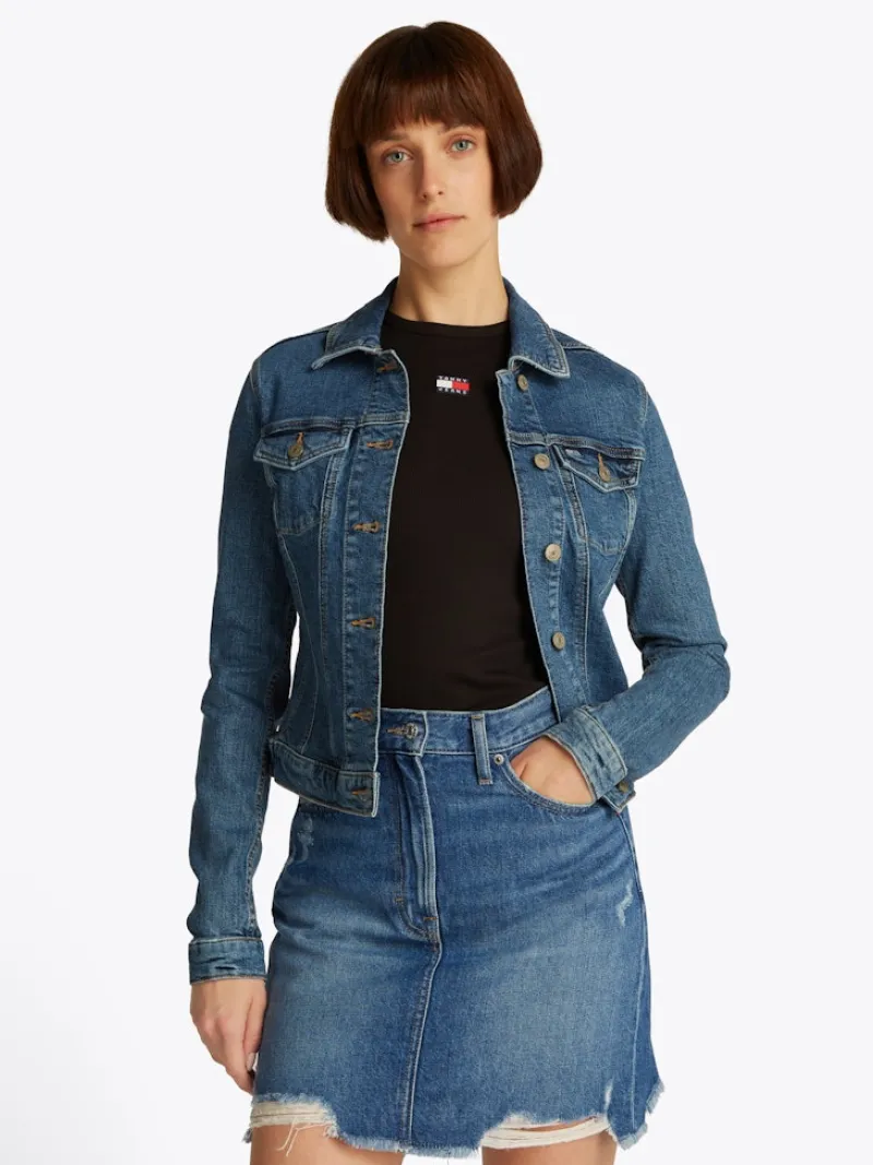 Tommy Jeans Jacken*VIVIANNE SKN JACKET EXT BI8130 denim medium