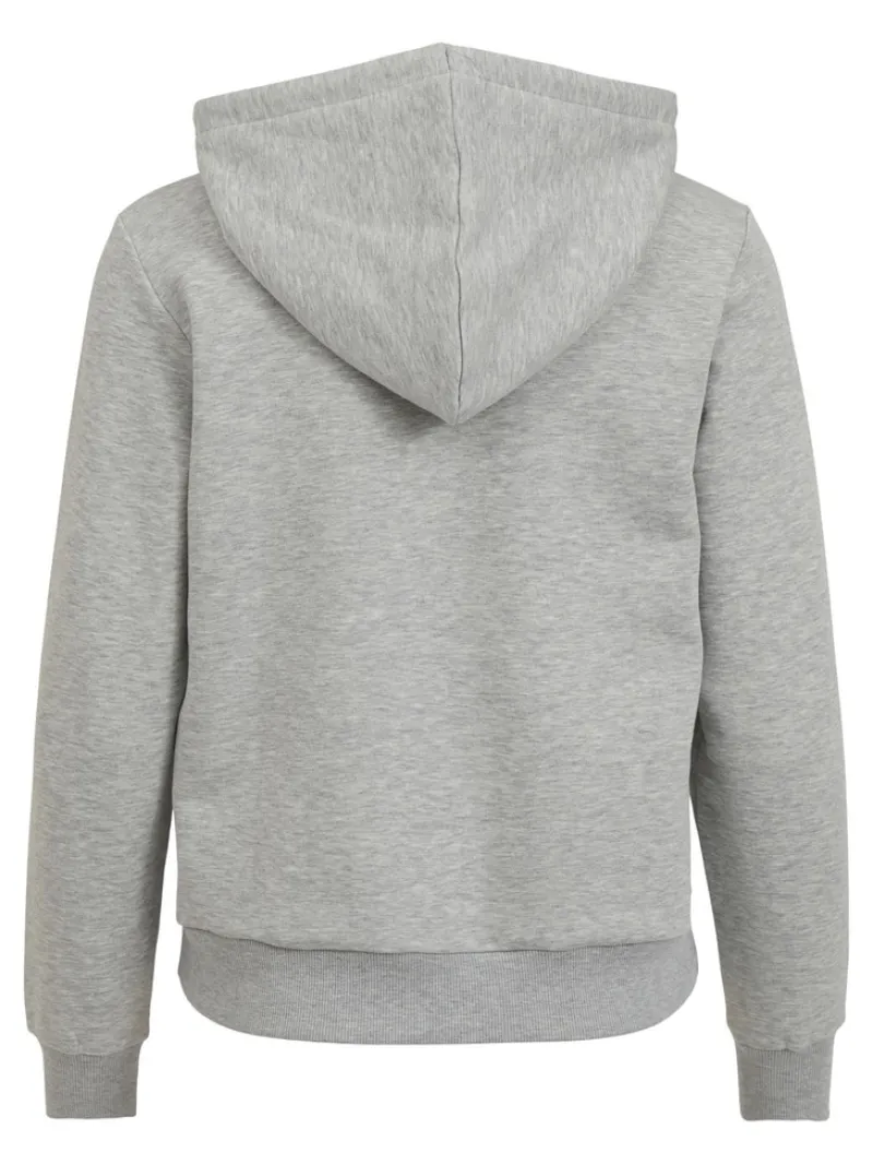 Vila Pullover & Sweatshirts*VI L/S HOODIE Light Grey Melange