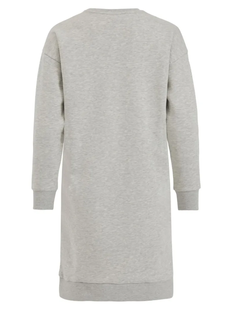 Vila Kleider*VI L/S SWEAT DRESS Light Grey Melange