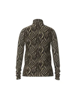 Vila Shirts*VIVOLETTE LAO HIGH NECK L/S TOP/LC/DFS black beauty