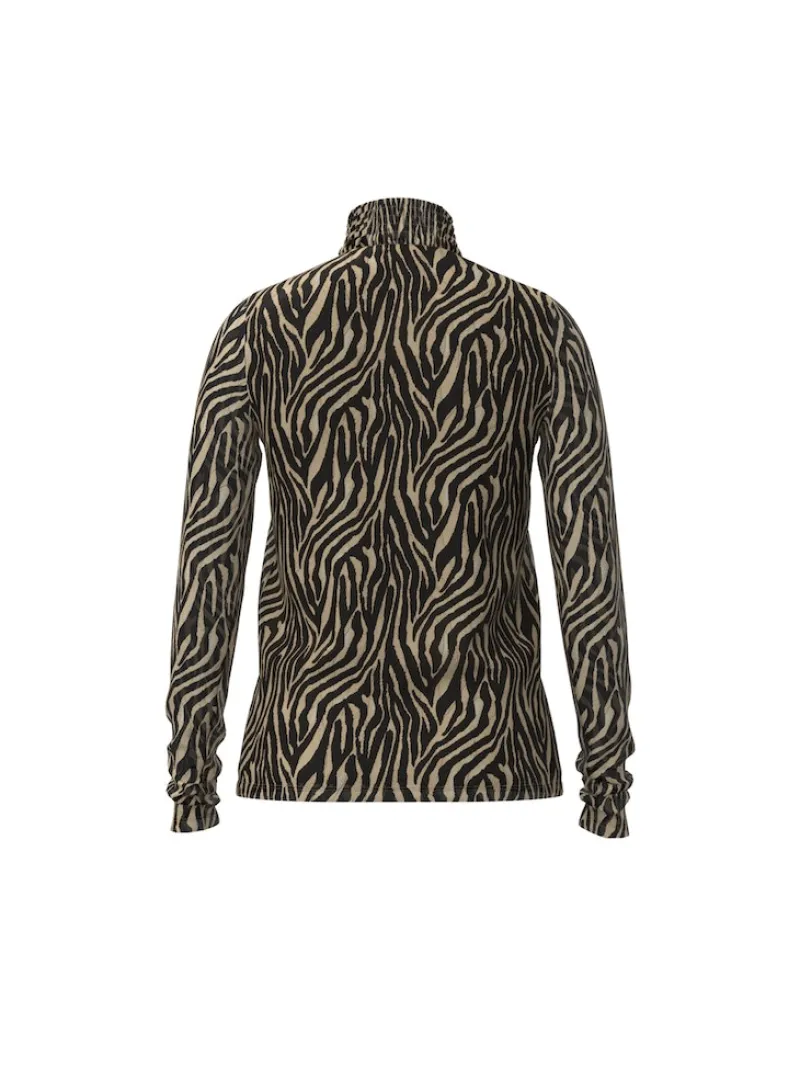 Vila Shirts*VIVOLETTE LAO HIGH NECK L/S TOP/LC/DFS black beauty