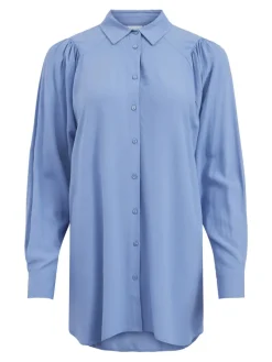 Vila Blusen*VIZUGI L/S LONG SHIRT/SU/PB English Manor