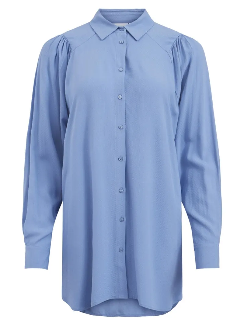 Vila Blusen*VIZUGI L/S LONG SHIRT/SU/PB English Manor