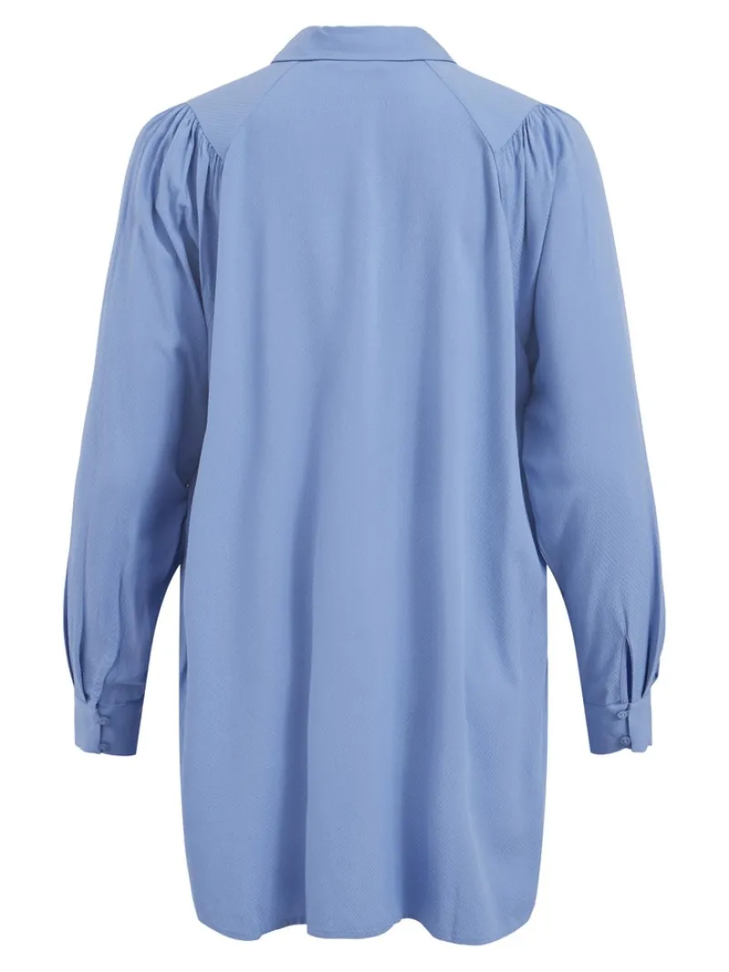 Vila Blusen*VIZUGI L/S LONG SHIRT/SU/PB English Manor