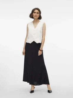 Vero Moda Röcke*VMALBA ANKLE SKIRT WVN NOOS schwarz1