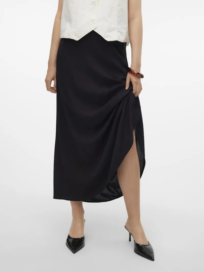 Vero Moda Röcke*VMALBA ANKLE SKIRT WVN NOOS schwarz1