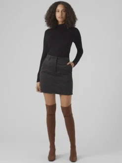 Vero Moda Shirts*VMALBERTE LS ROLLNECK TOP JRS NOOS Black