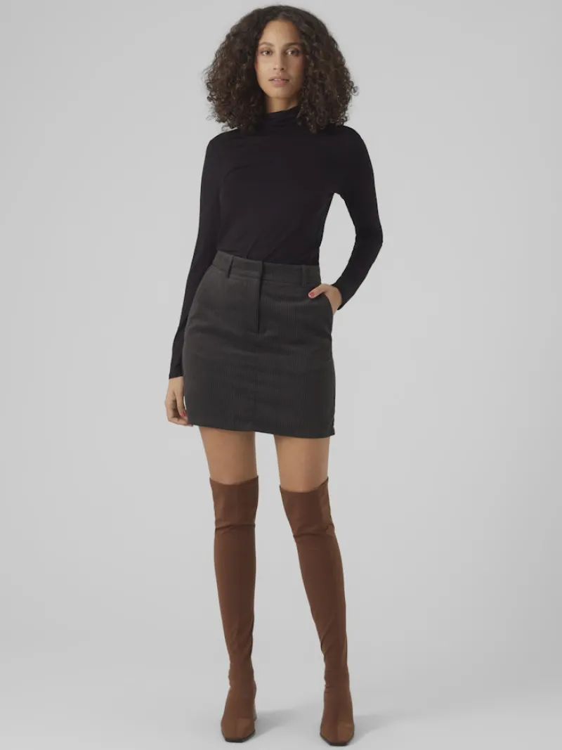 Vero Moda Shirts*VMALBERTE LS ROLLNECK TOP JRS NOOS Black