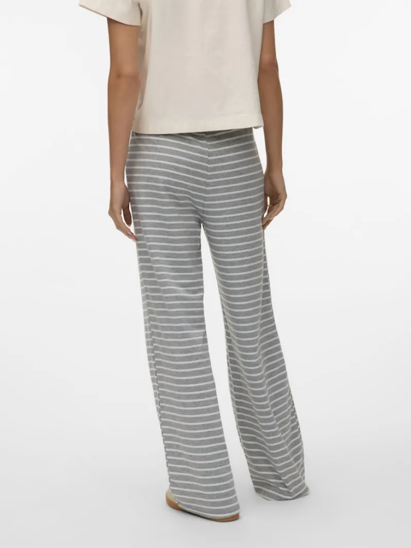 Vero Moda Hosen*VMALMA WIDE PANT EXP Light Grey Melange